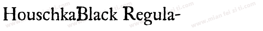 HouschkaBlack Regula字体转换